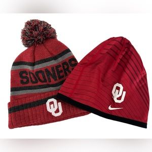 Oklahoma Sooners Beanie Set